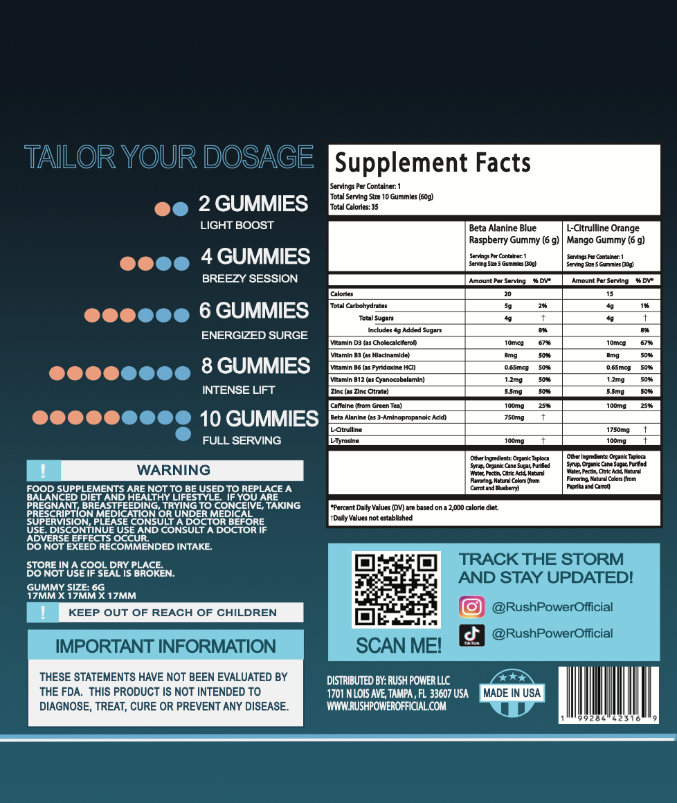 PRE-WORKOUT GUMMIES PRE-ORDER (100 gummies)