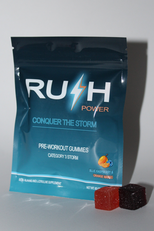 RUSH POWER PRE-WORKOUT GUMMIES - 3 INDIVIDUAL PACKS
