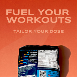 RUSH POWER PRE-WORKOUT GUMMIES - 3 INDIVIDUAL PACKS